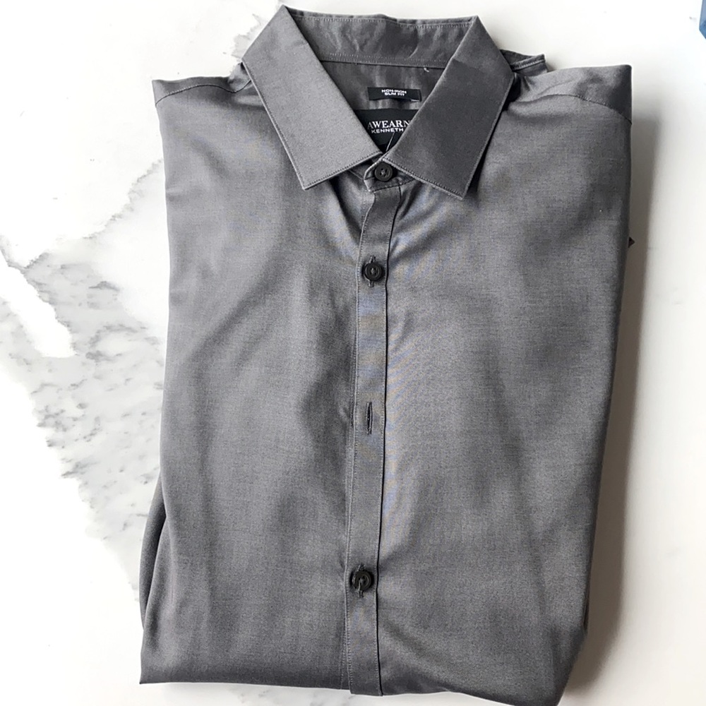 Kenneth Cole Men’s Dress Shirt Grey